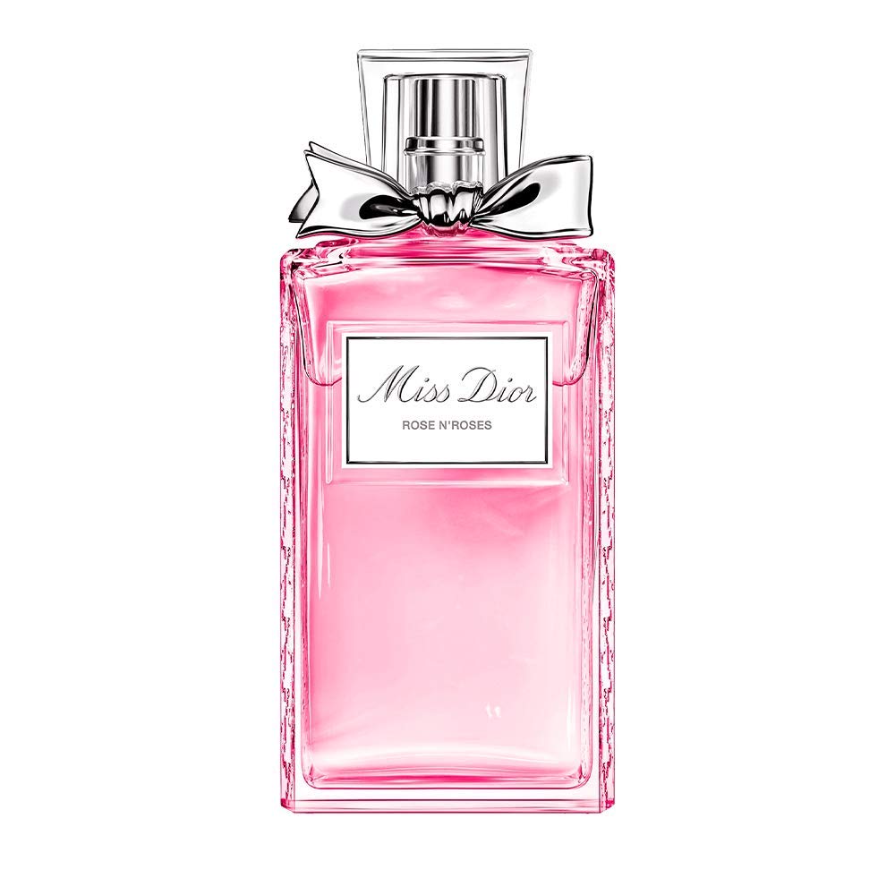 Dior Miss Dior Rose N'Roses frasco elegante para fragancia floral diaria.