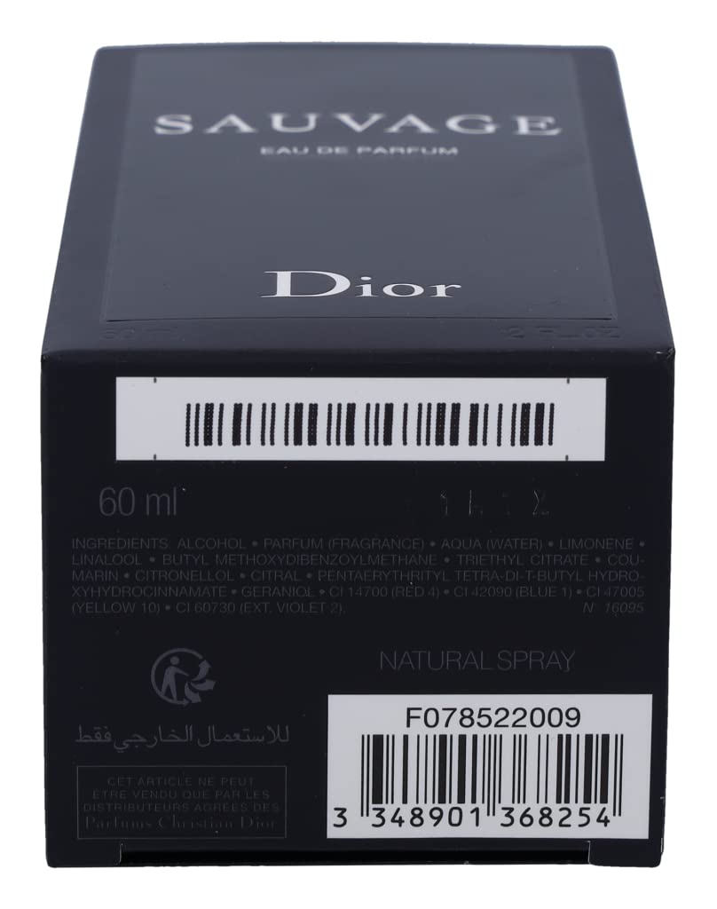Caja de Dior Sauvage, presentación elegante para colección o regalo.