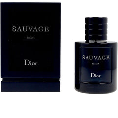 Dior Sauvage Elixir, botella vertida, aroma duradero y confianza diaria.