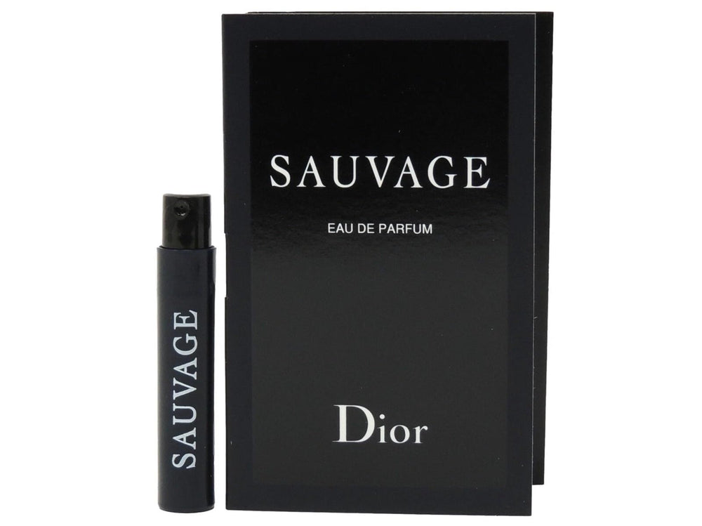 Dior Sauvage sample vial for on-the-go testing and trial.