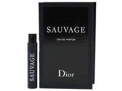 Dior Sauvage sample vial for on-the-go testing and trial.