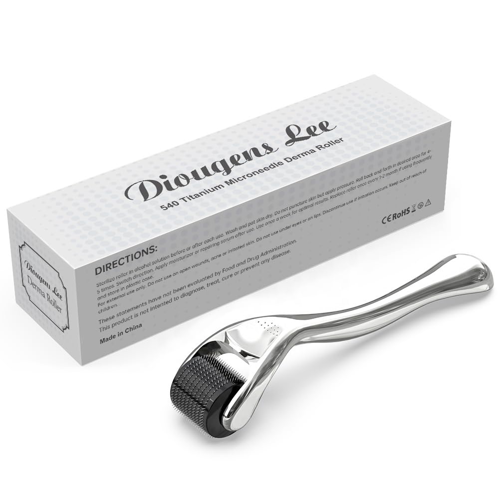 Diougens Lee Rodillo de microagujas para rostro: posibles mejoras en textura y luminosidad.