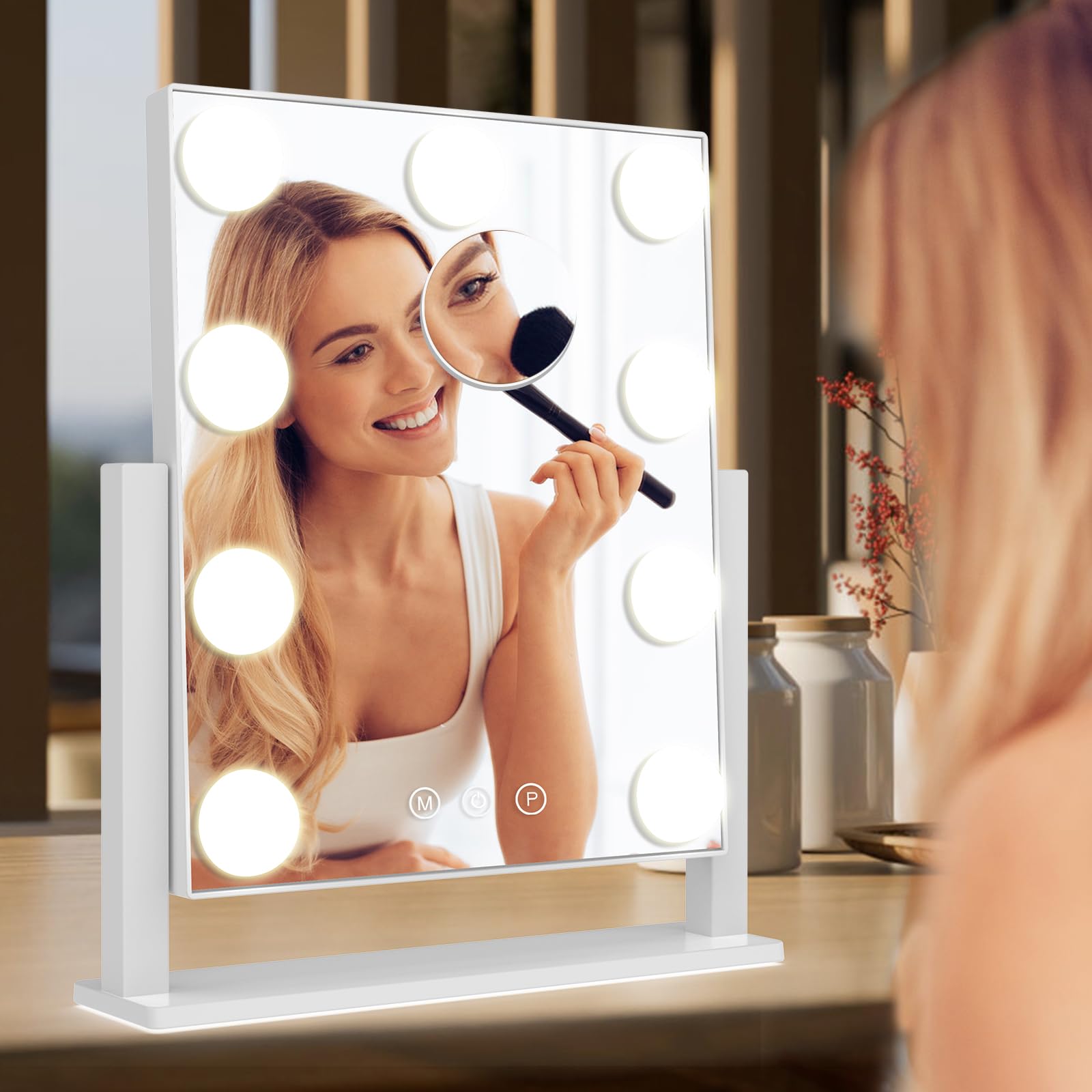 Dirket Espejo regalo para dormitorio elegante y funcional