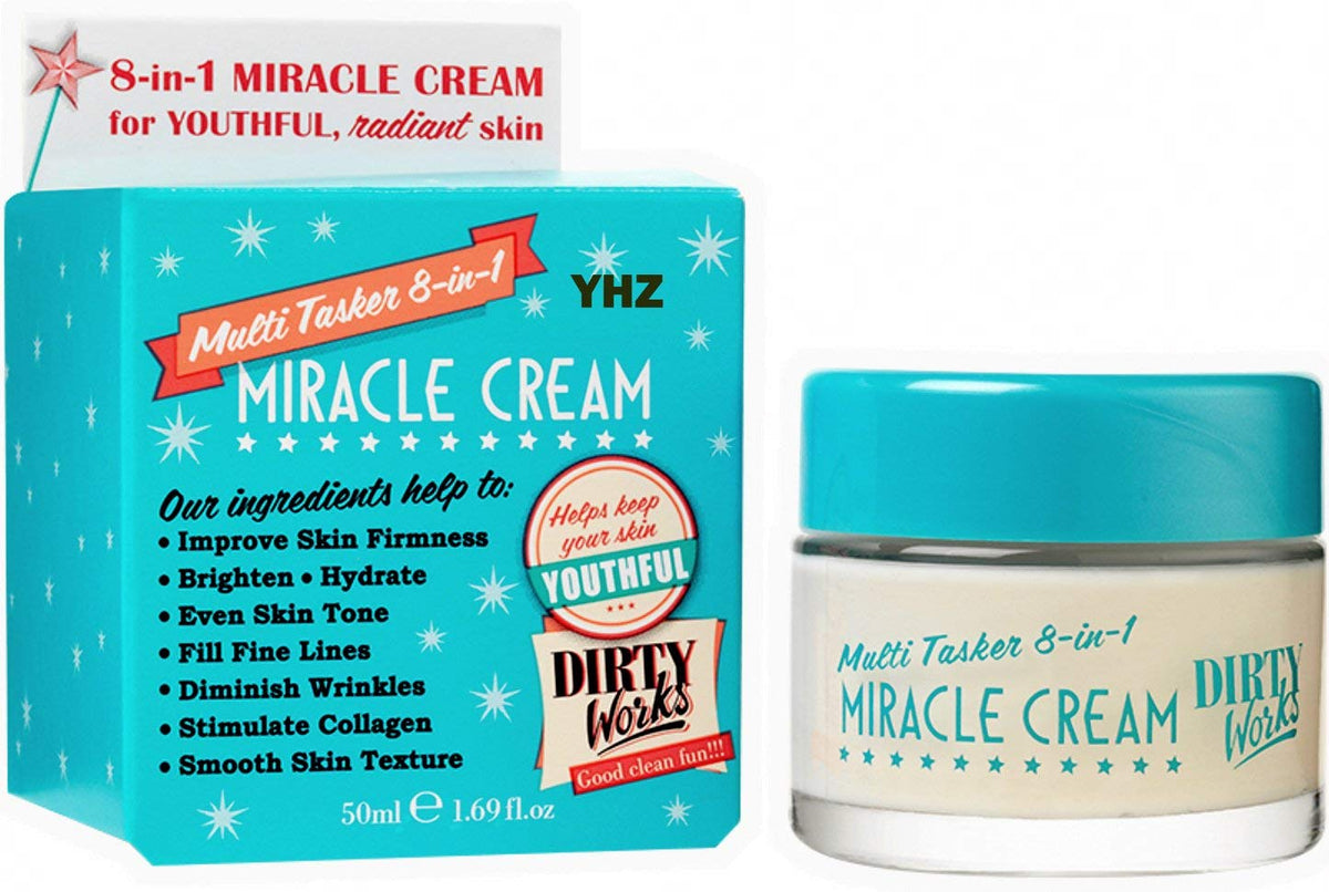 Dirty Works Multi Tasker 8 en 1 crema: bote de 50 ml para hidratación diaria.