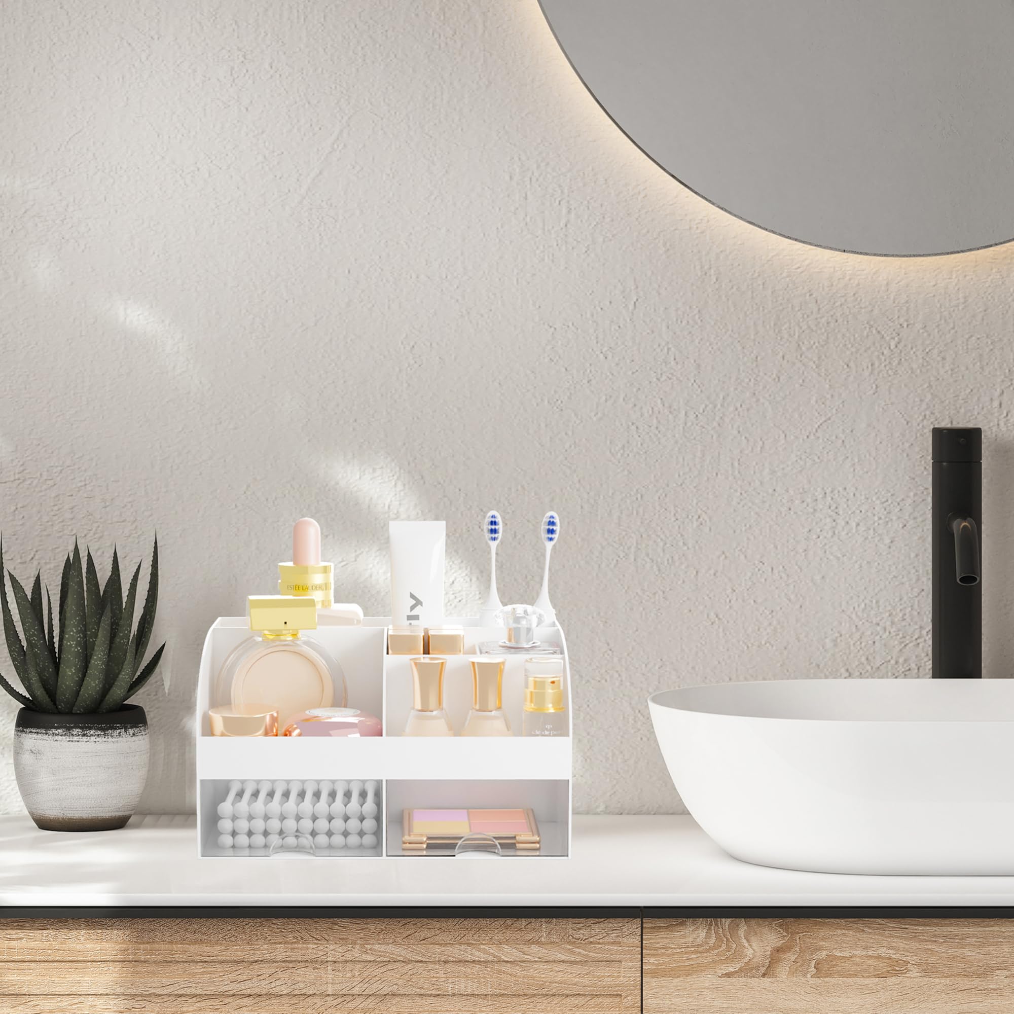 DIRZHX encimera de baño práctica para rutina diaria de belleza