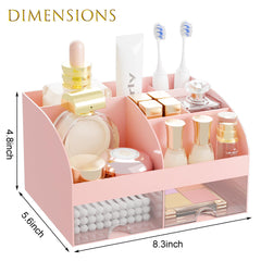 DIRZHX exhibidor de cosméticos para mesa de vanidad orden y estilo.