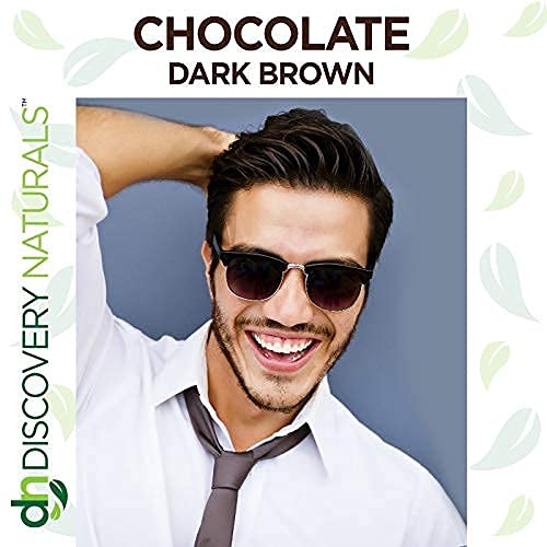 Discovery Naturals cobertura de canas en barba con aspecto natural.