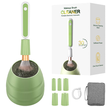 Ditefun limpiador de pinceles eléctrico en acción para limpieza rápida y eficiente