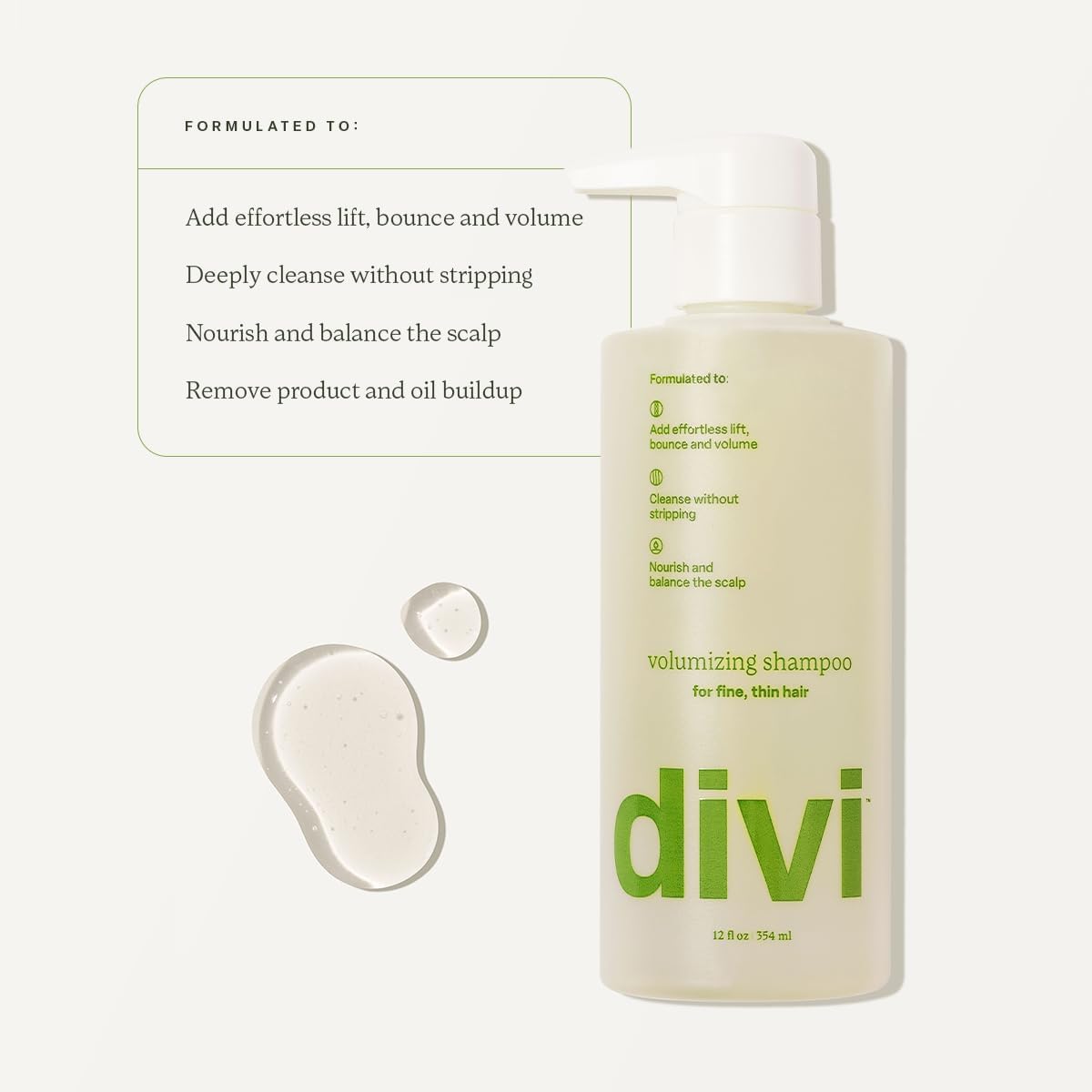 Divi acondicionador voluminizador en tubo, suaviza sin pesadez.