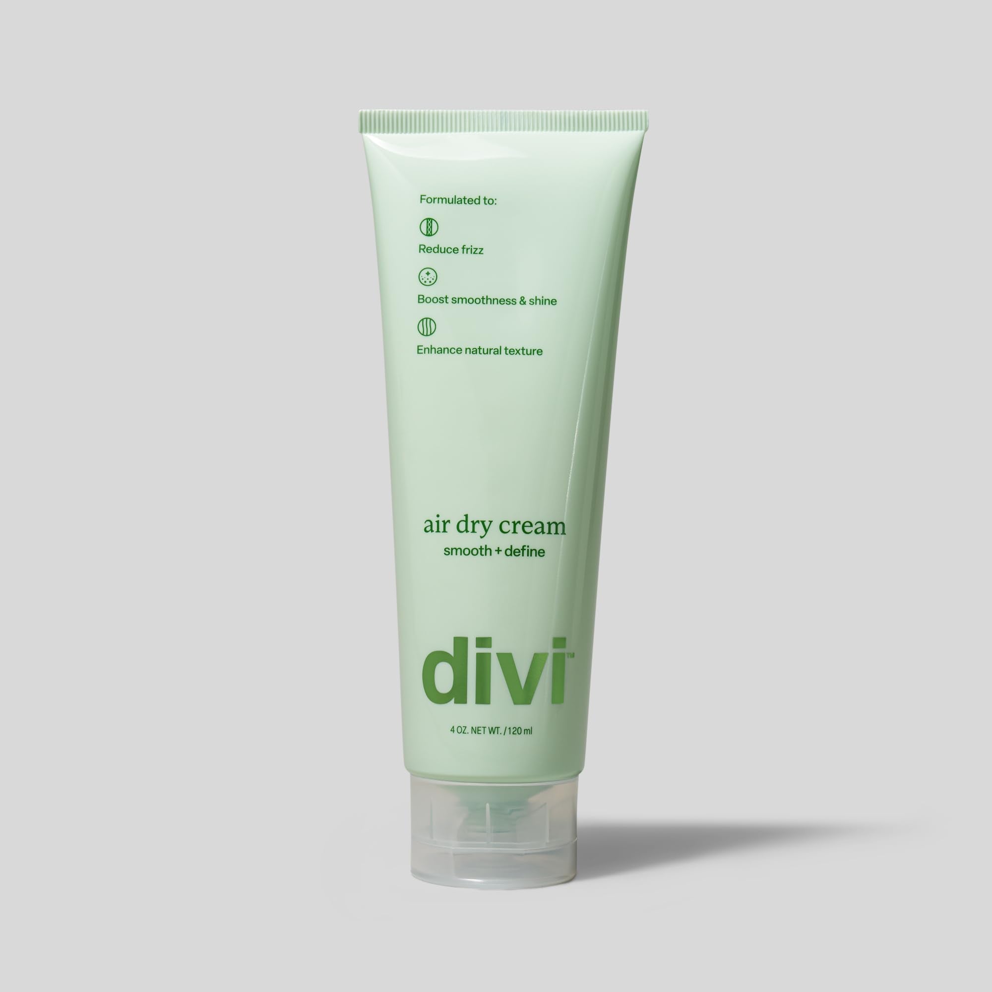 Envase de 4 oz de Divi Air Dry para uso diario y cómodo.