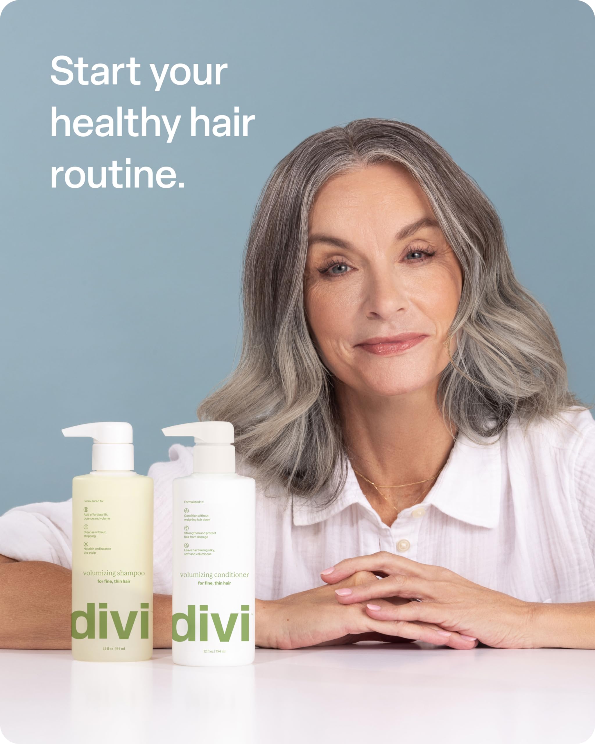 Divi conditionneur volumisant – sans paraben vegan et sans SLS/SLES, fabrication américaine.