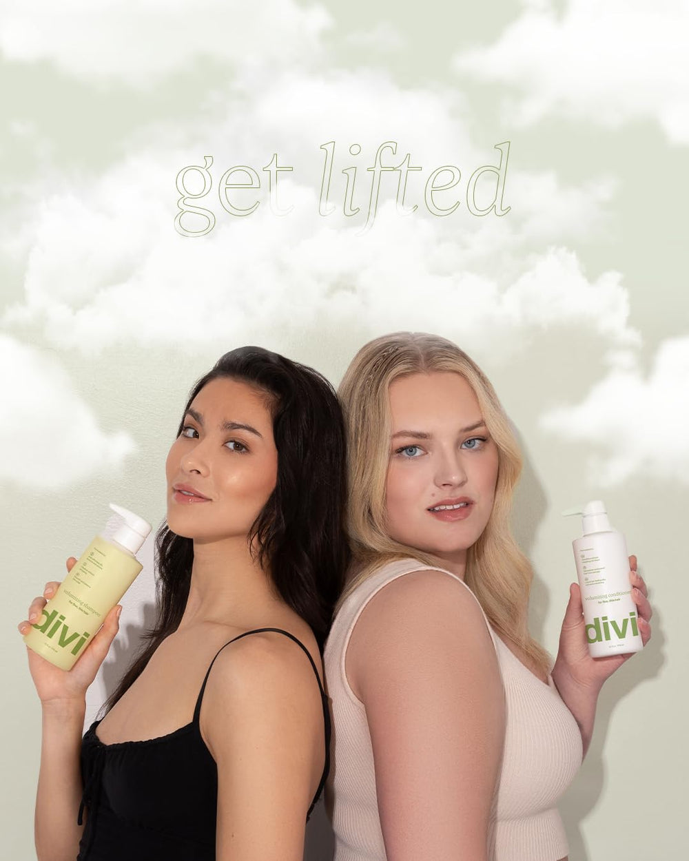 Divi dúo volumen, cuerpo y lift para cabello delgado.