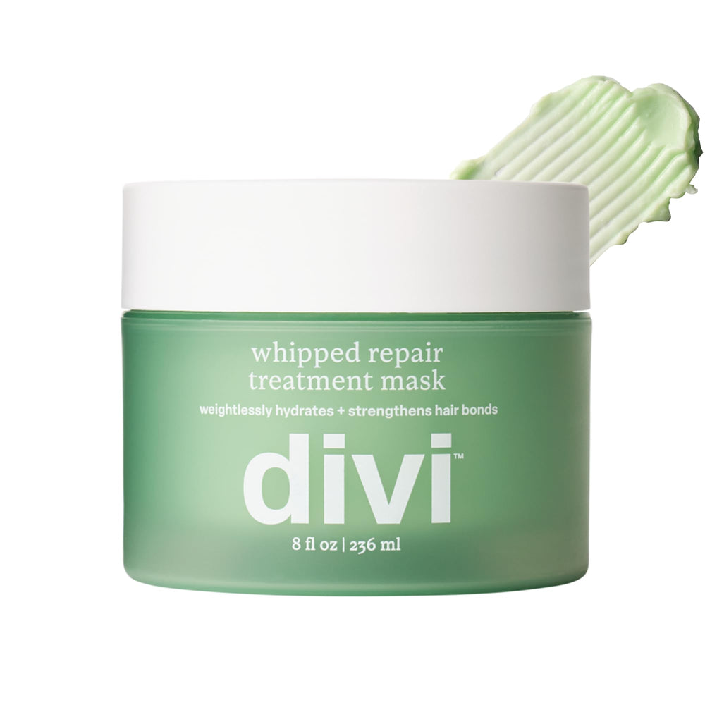 Divi mascarilla reparadora: textura esponjosa para reparación rápida del cabello.
