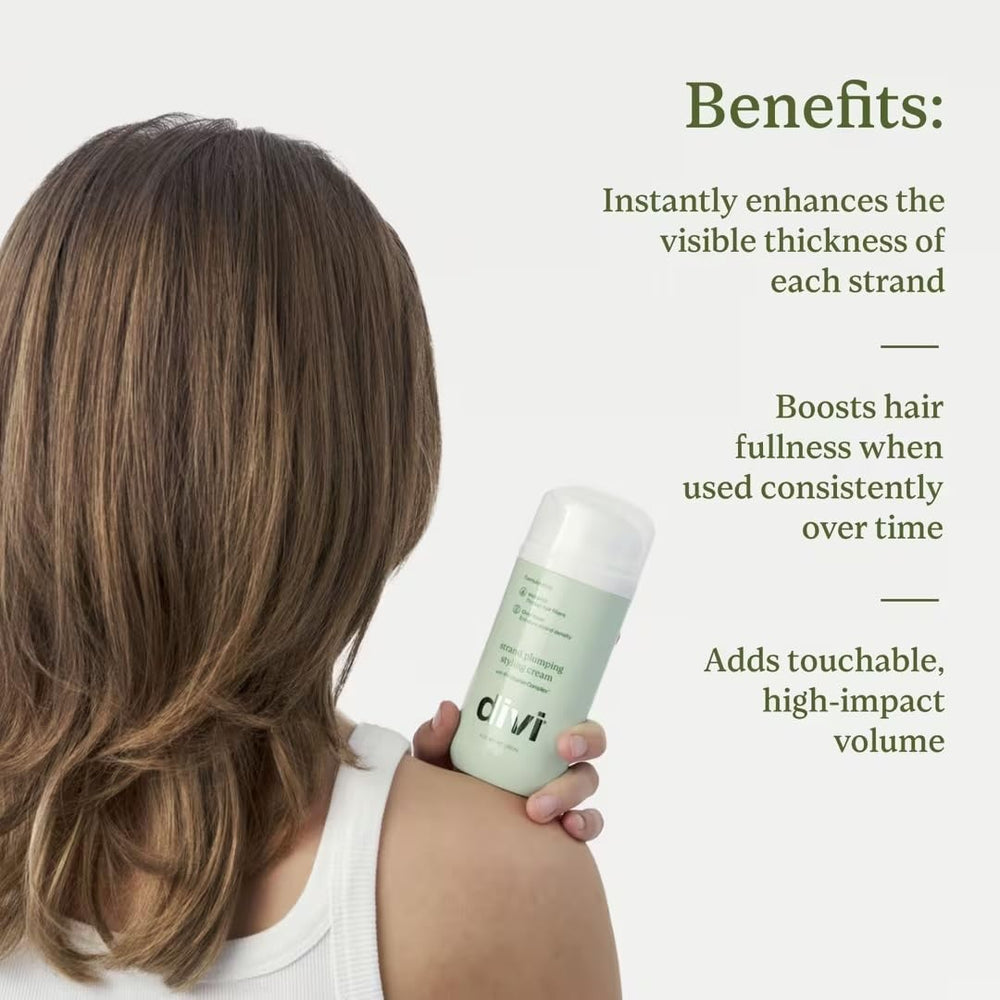 Divi Strand Crema de Peinado, textura visible para aplicación suave y control del frizz.