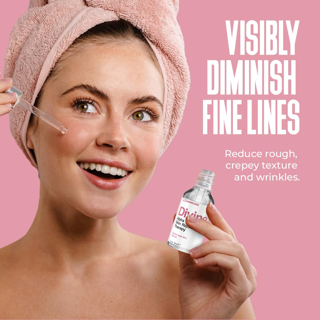 Avant-après potentiel avec le peel Divine Derriere 40%