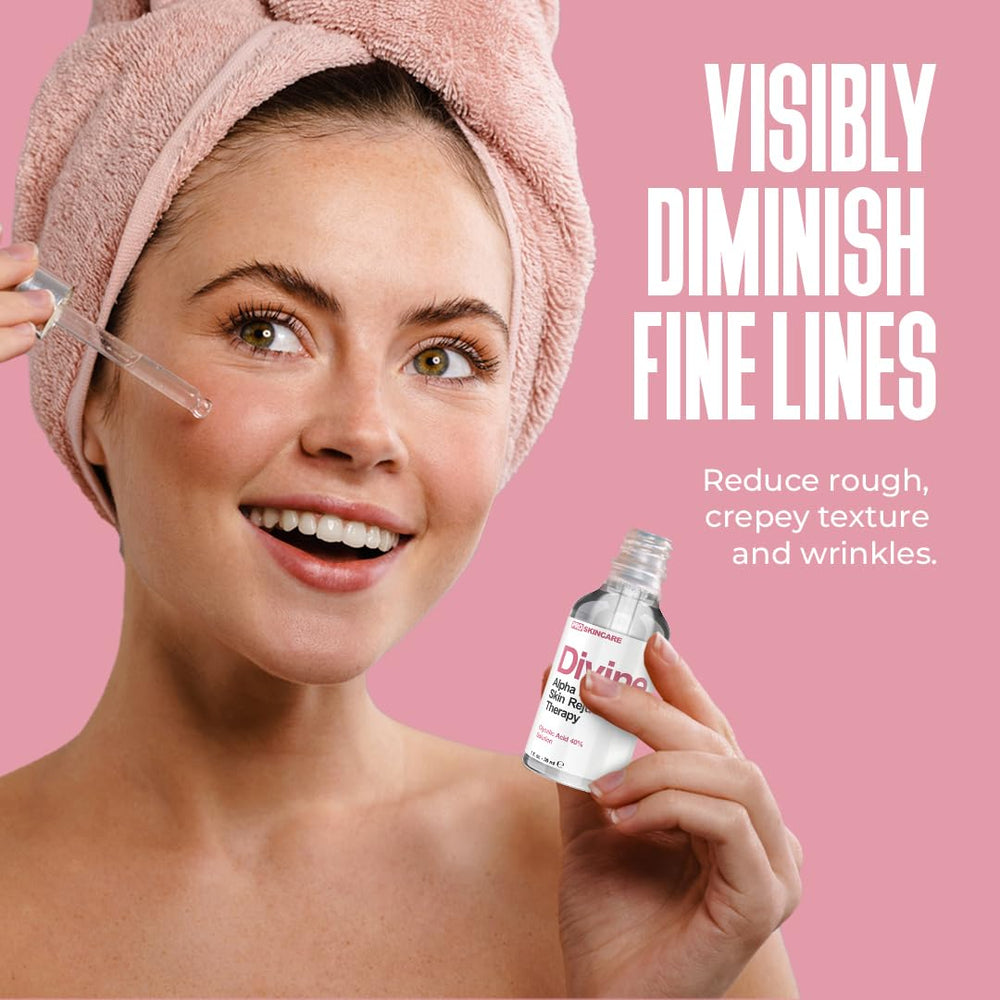 Avant-après potentiel avec le peel Divine Derriere 40%