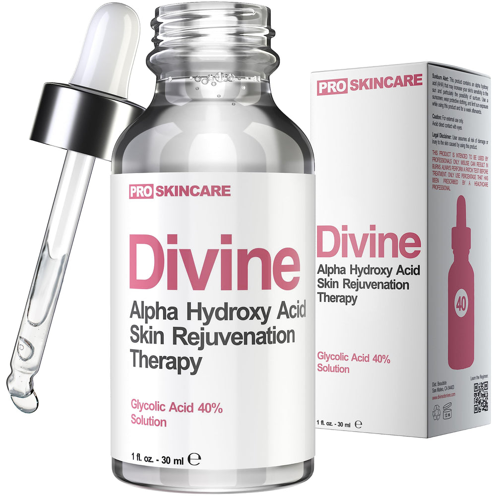 Divine Derriere bouteille, peel glycolique 40% pour exfolier à domicile