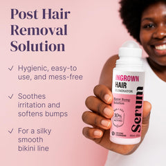 Divine Derriere Ingrown Hair Treatment calms razor bumps after removal
