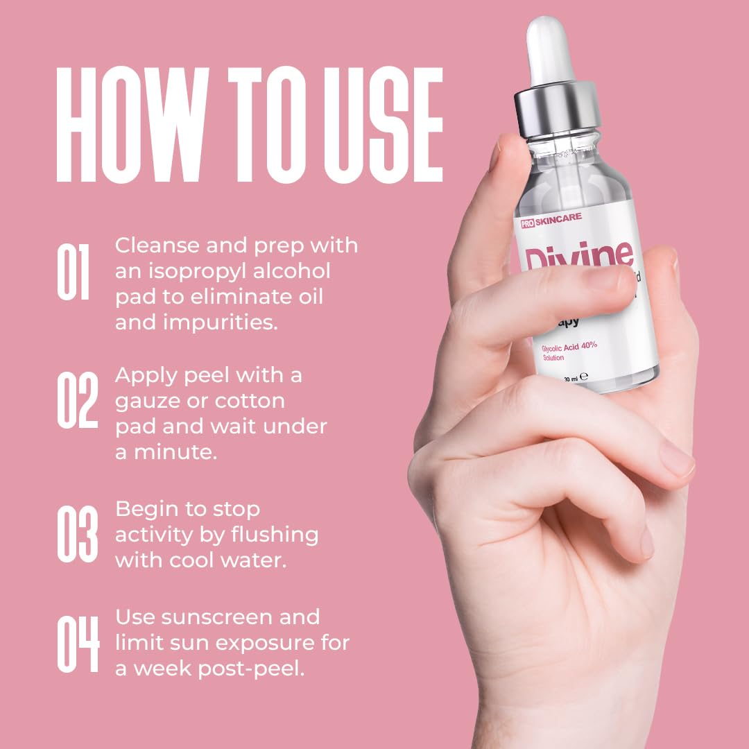 Peau douce après le peeling Divine Derriere Glycolique 40%