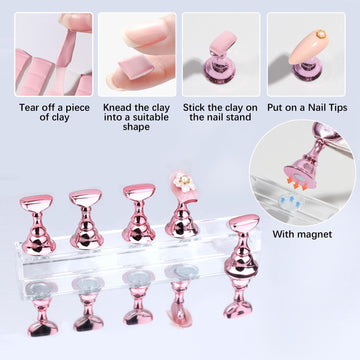 DIYCICO arcilla de arte para uñas, set de modelado para texturas creativas.