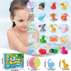 DIYDEC bomba de baño doble color con burbujeo intenso.