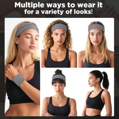 Diadema antideslizante DiyJibb para correr, cabello en su lugar durante el entrenamiento