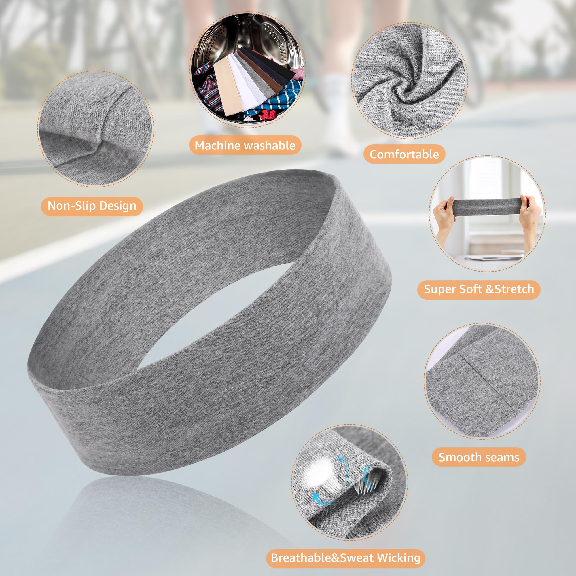 DiyJibb diadema elástica marrón claro para entrenamiento al aire libre