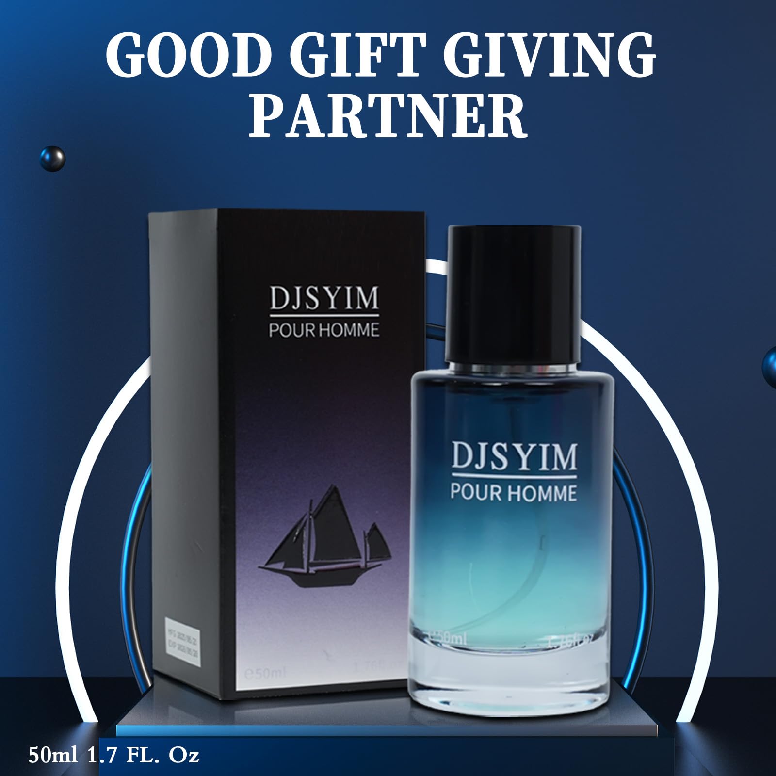 DJSYIM colonia para hombre, presentación de 1,7 oz para viaje.