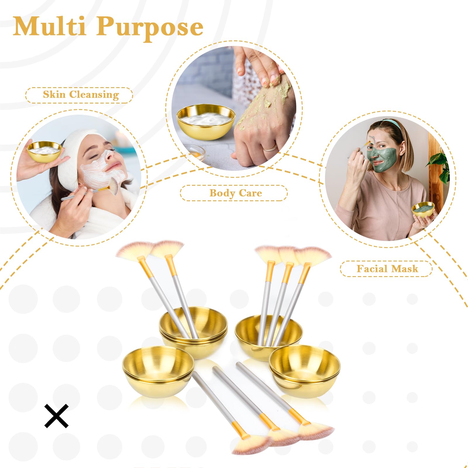 DLUGOPIS brochas abanico, permiten aplicar productos en áreas grandes.