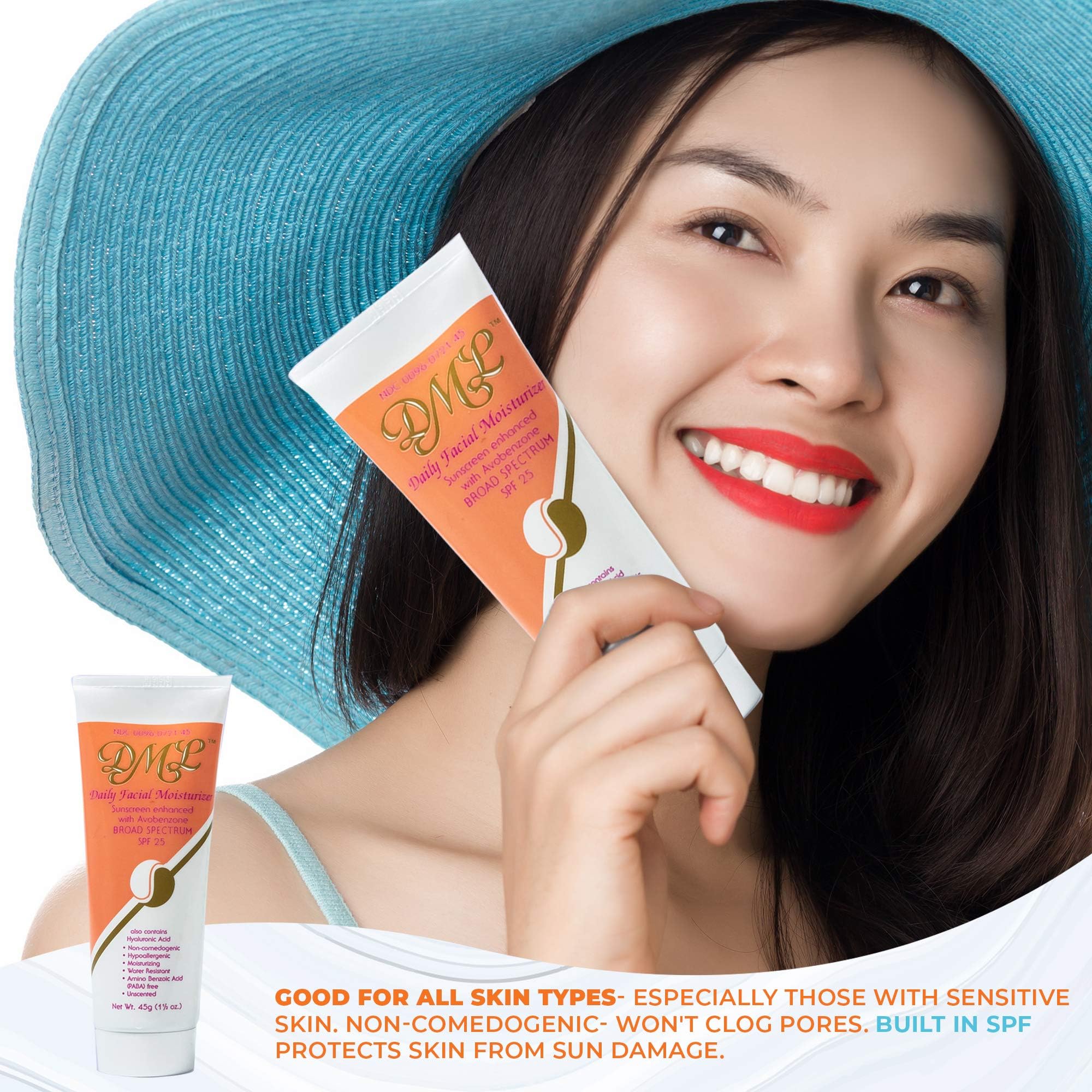 DML hidratante con SPF25 para base de maquillaje