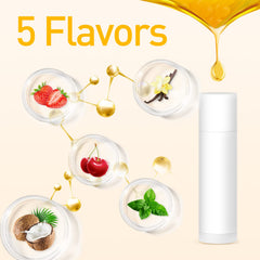 Bálsamo labial DMSKY sabor cereza, ideal para labios suaves y fragantes.