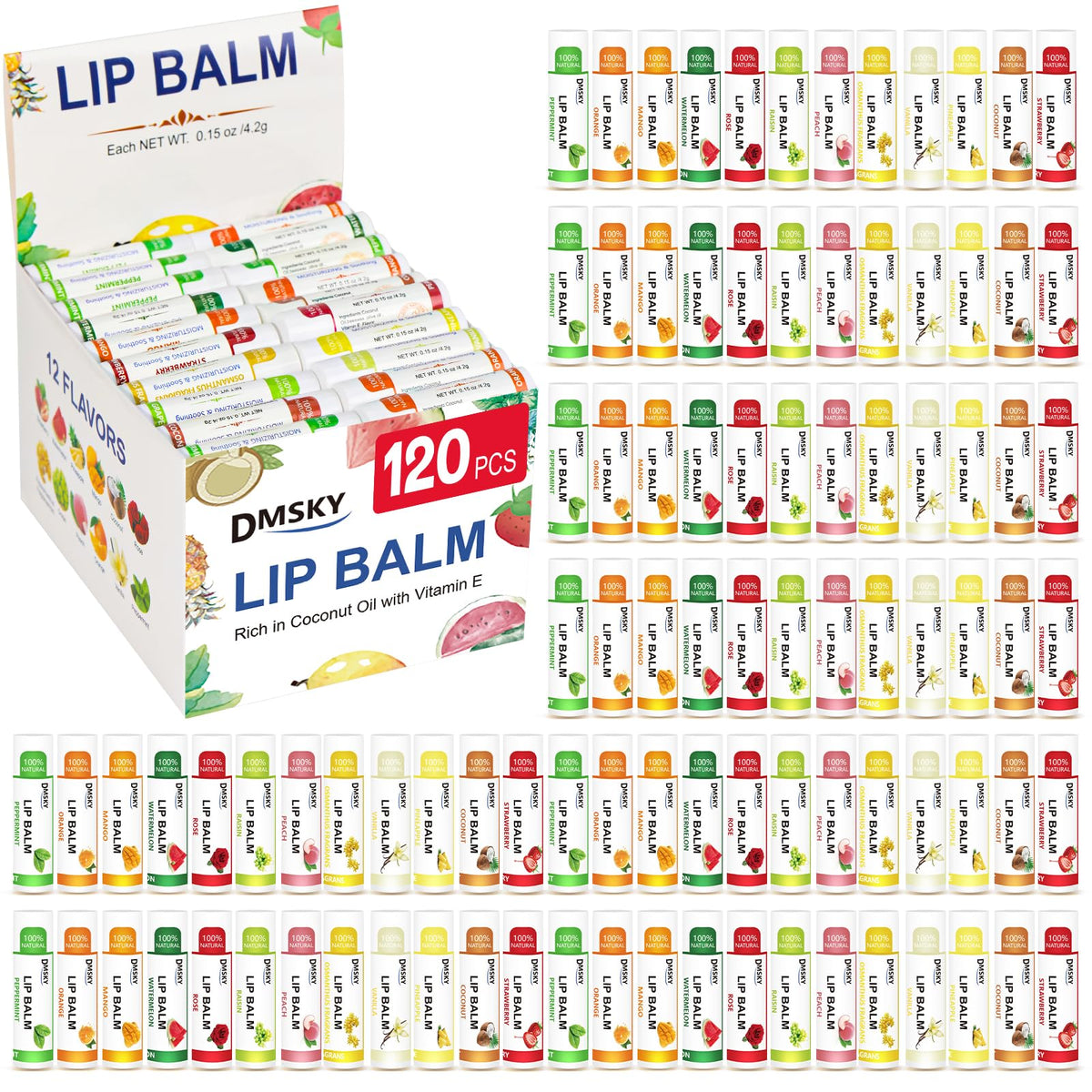 DMSKY baume lèvres – tubes colorés, hydratation légère pour lèvres sèches