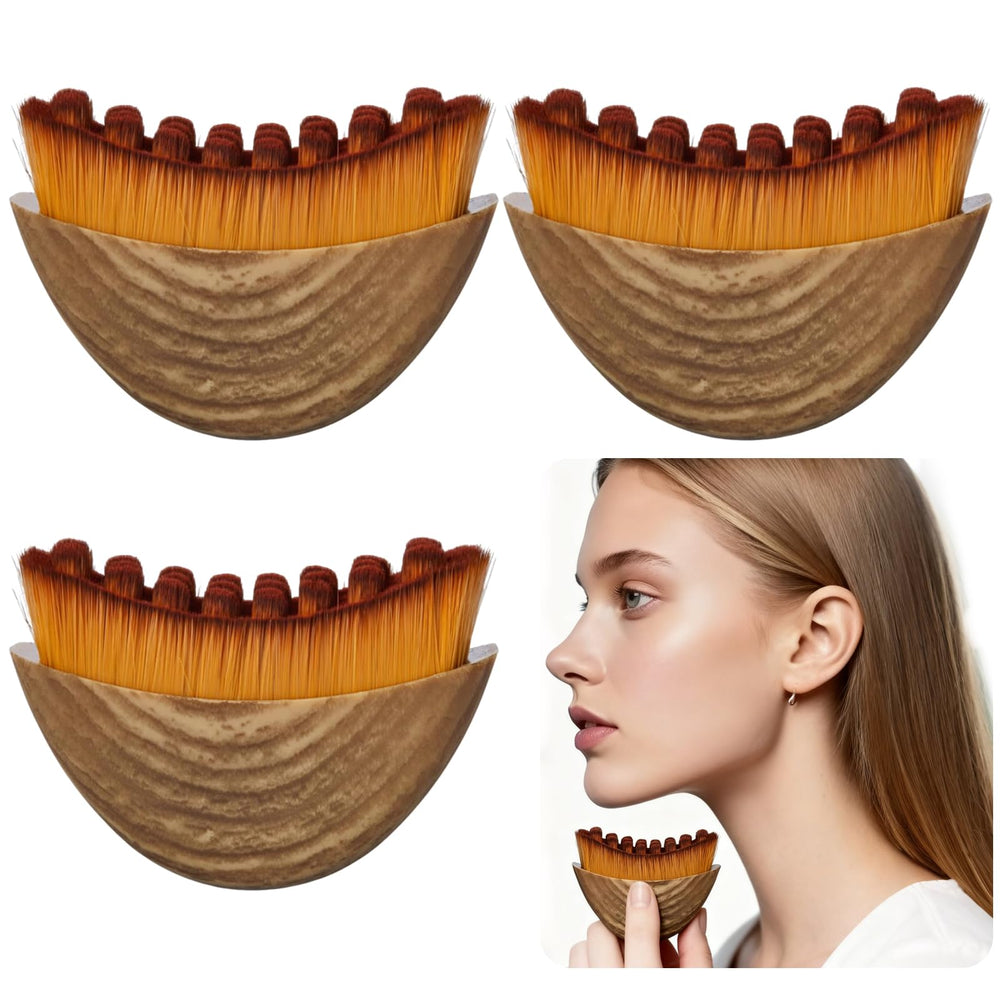 DMwespe 3-pack cepillos contorno linfático: versátil para definir rostro
