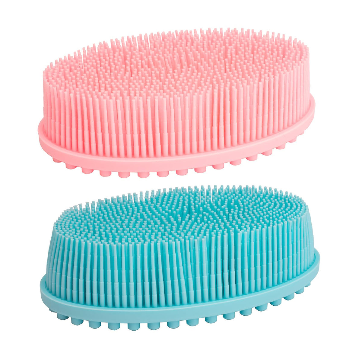 Cepillo corporal de silicona DNC para ducha, exfoliación suave y limpieza eficaz de la piel.
