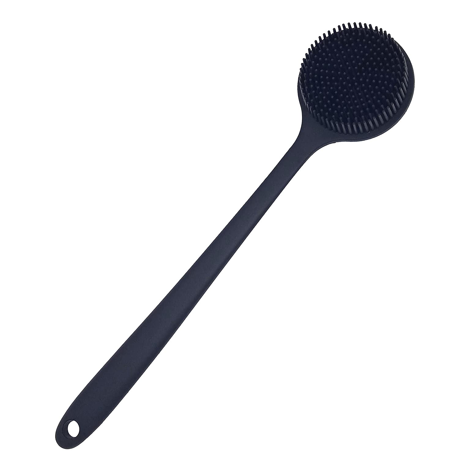 Cepillo de espalda DNC para ducha con silicona suave y mango largo, excelente para zonas difíciles.