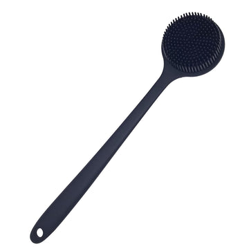 Cepillo de espalda DNC para ducha con silicona suave y mango largo, excelente para zonas difíciles.