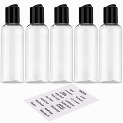 DNSEN botellas de viaje 3.4 oz con cierre hermético para viaje seguro