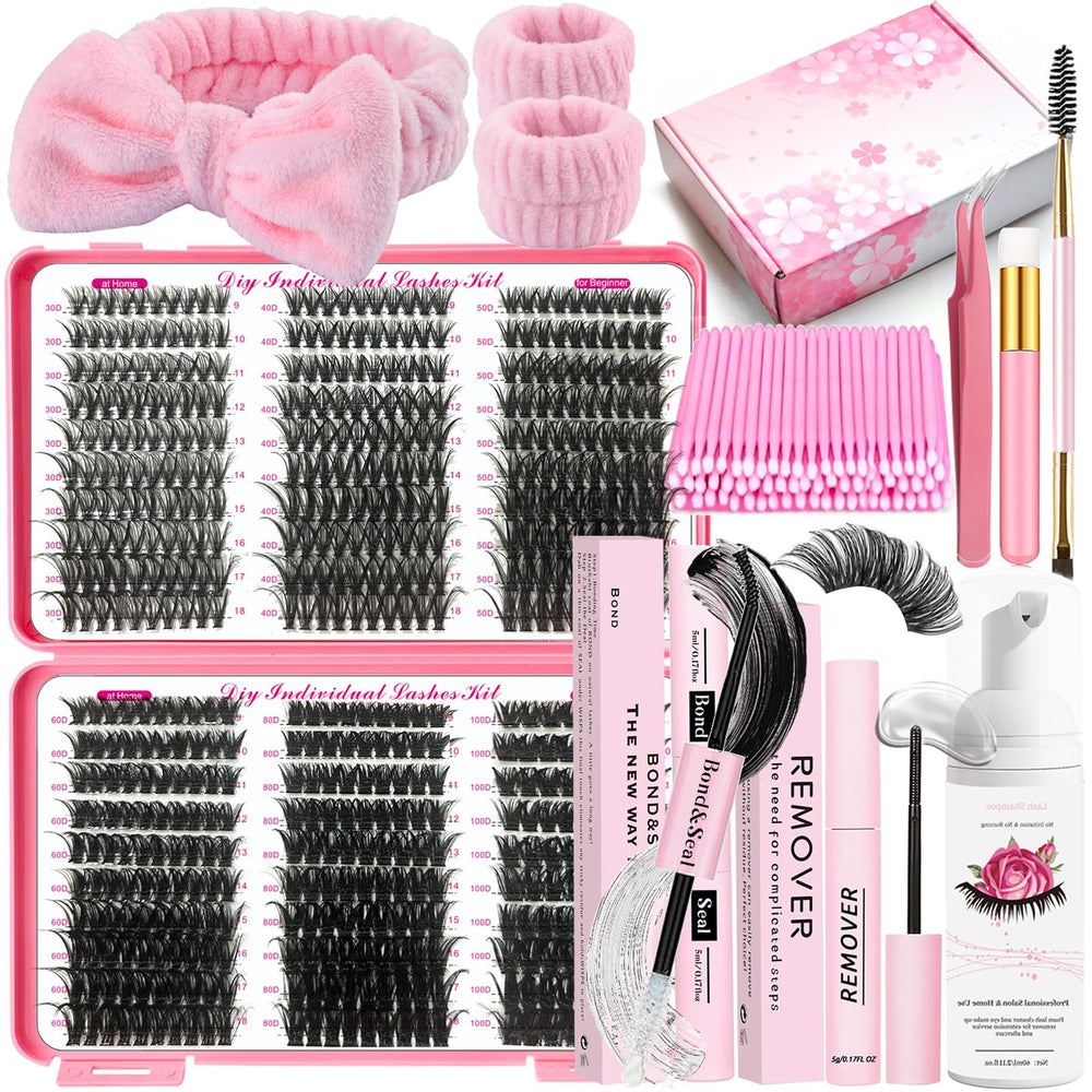 DNSGOOR conjunto de pestañas DIY 590 piezas para crear looks personalizados