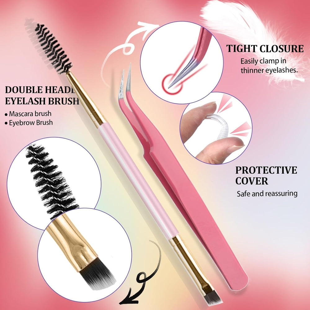 DNSGOOR diadema para cabello durante cuidado de pestañas