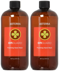 doTERRA On Guard: bouteille mousse mains pour nettoyage doux sans tiraillement.