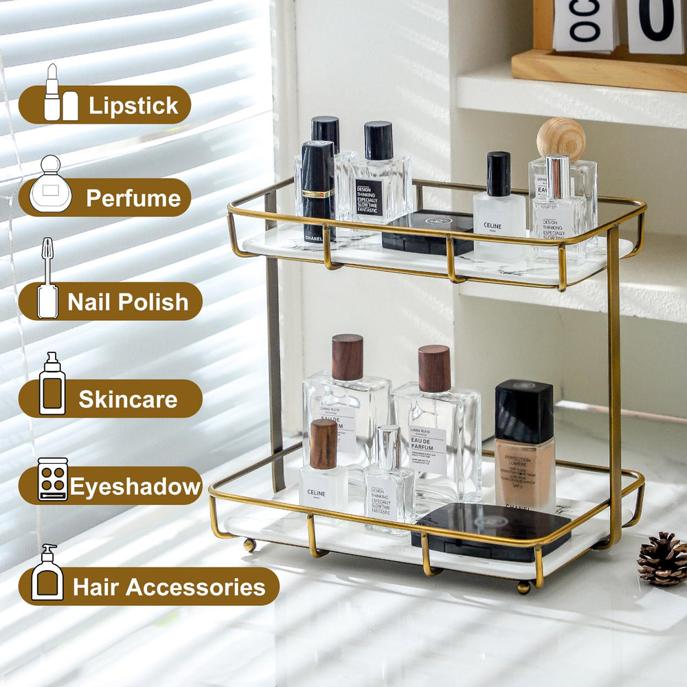 Estructura de metal dorado de Dobbyby para un organizador duradero.