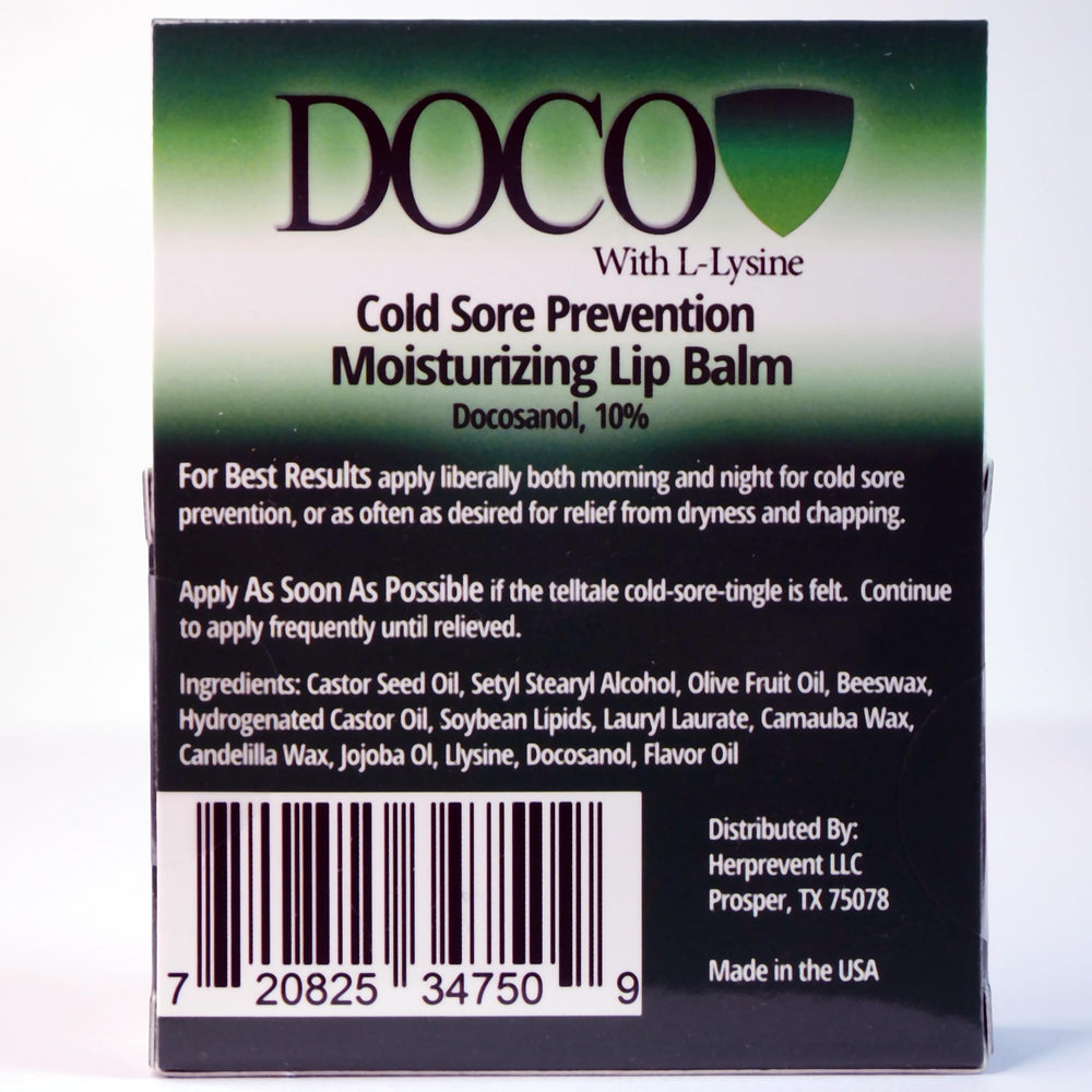DocoShield bálsamo labial facilita una aplicación suave para el cuidado diario.