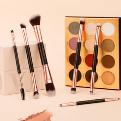Cepillos dobles de Docolor para cejas y sombras, definición precisa en una sola herramienta.