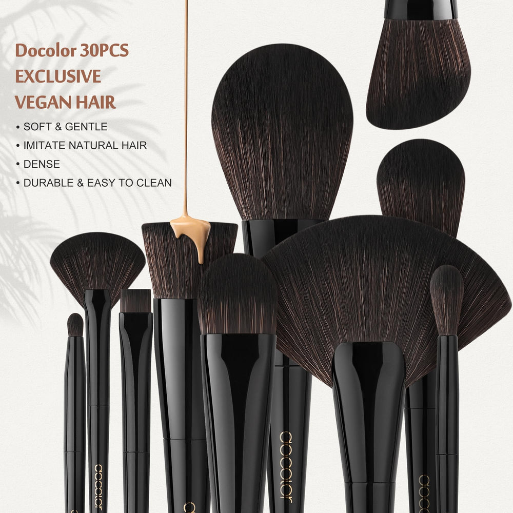 Diseño clásico en negro con mango brillante de Docolor Obsidiana