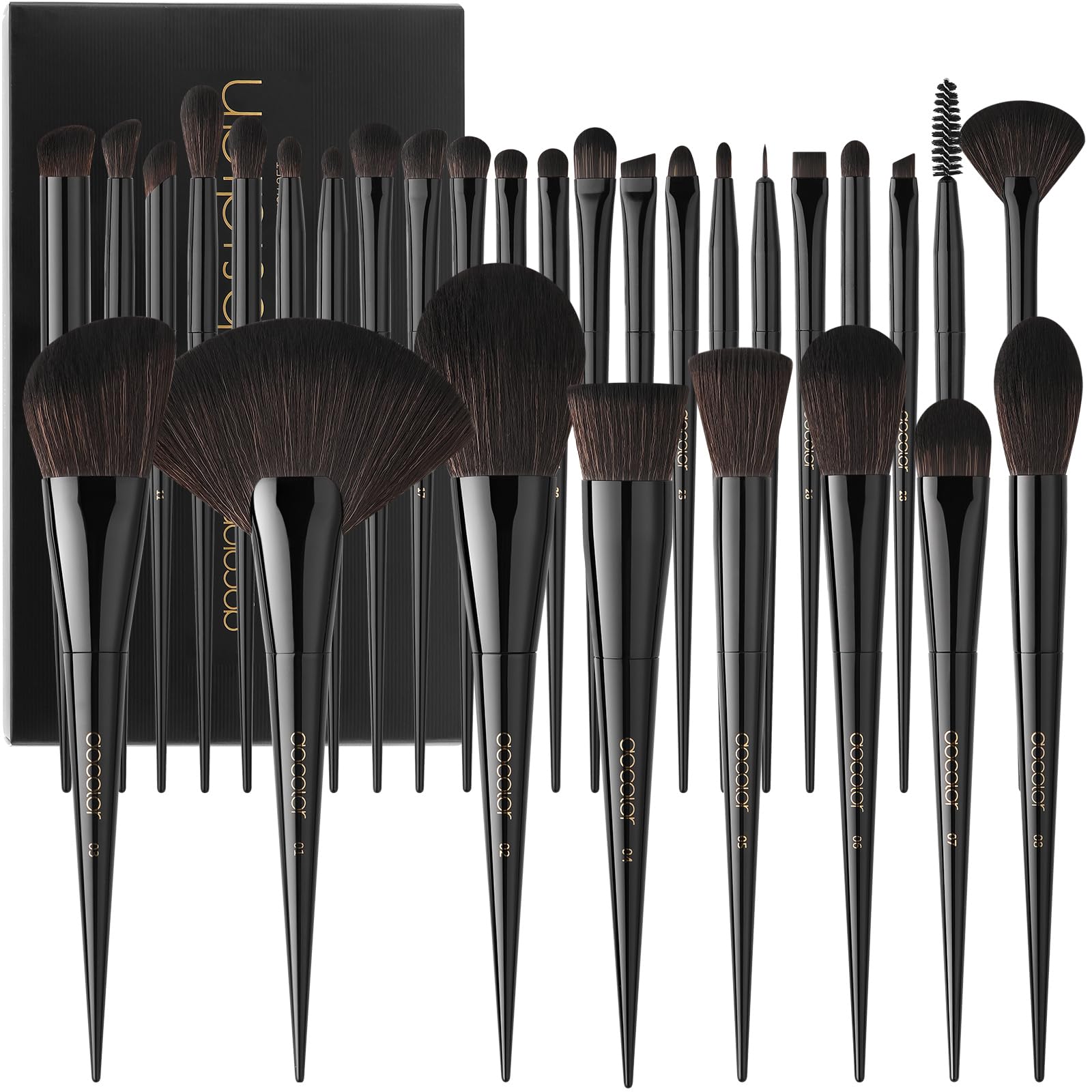 Docolor Obsidiana: estuche negro reciclable, regalo elegante