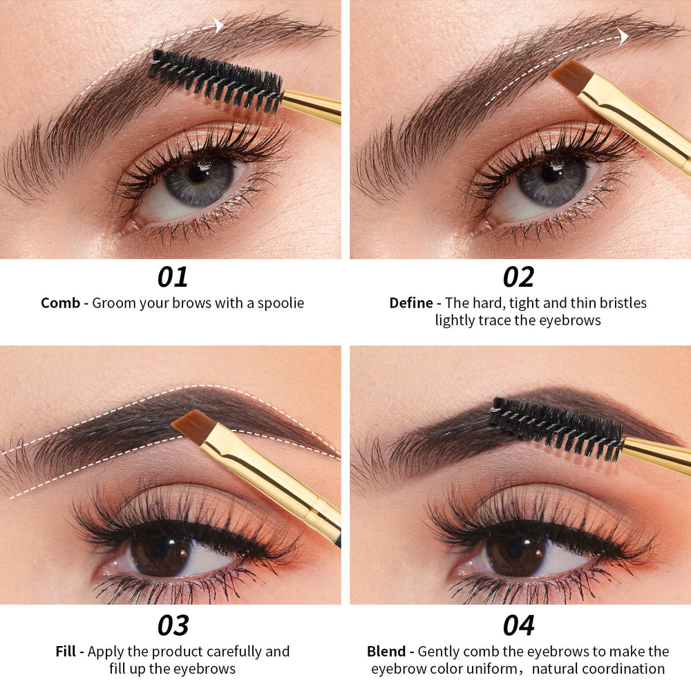 Docolor cejas duo: cerdas sintéticas suaves para experiencia cómoda