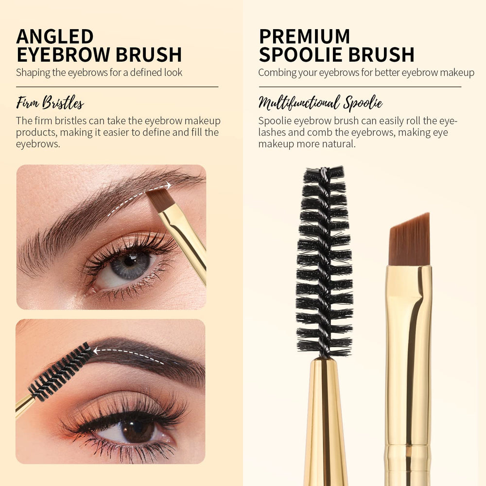 Docolor cepillo cejas doble extremo para definir y refinar trazos