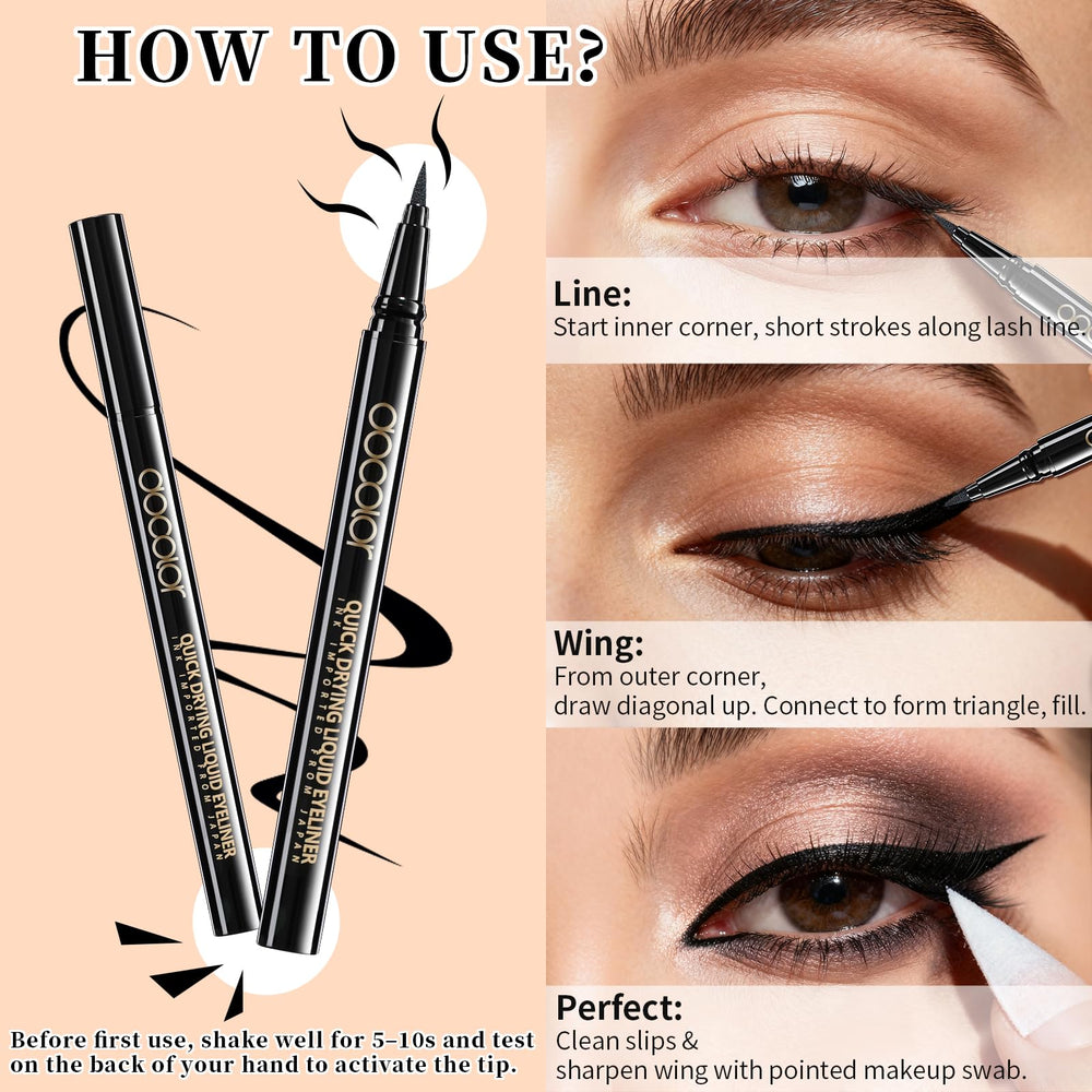 Docolor delineador líquido de larga duración para maquillaje duradero.