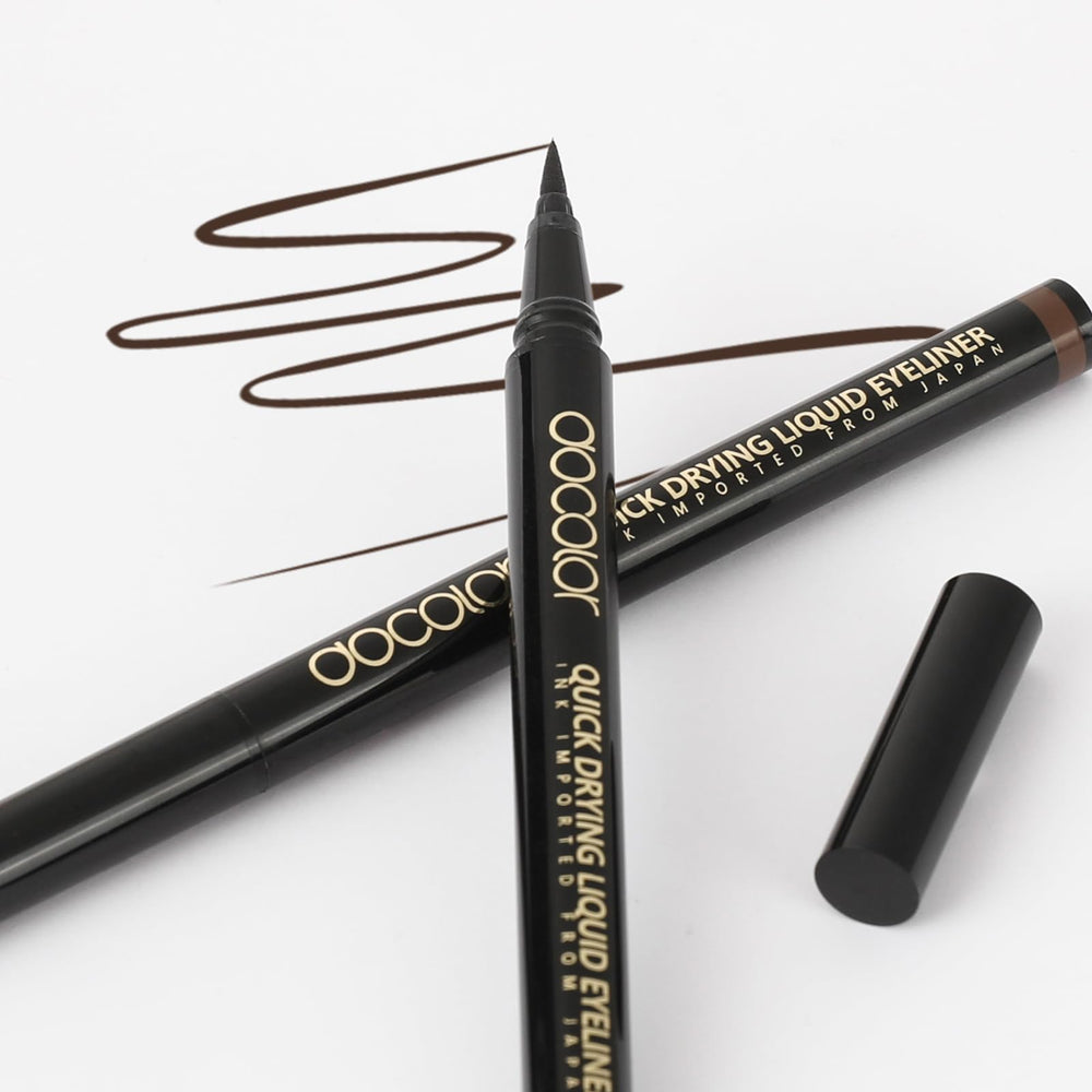 Docolor delineador líquido marrón para uso diario y look versátil.