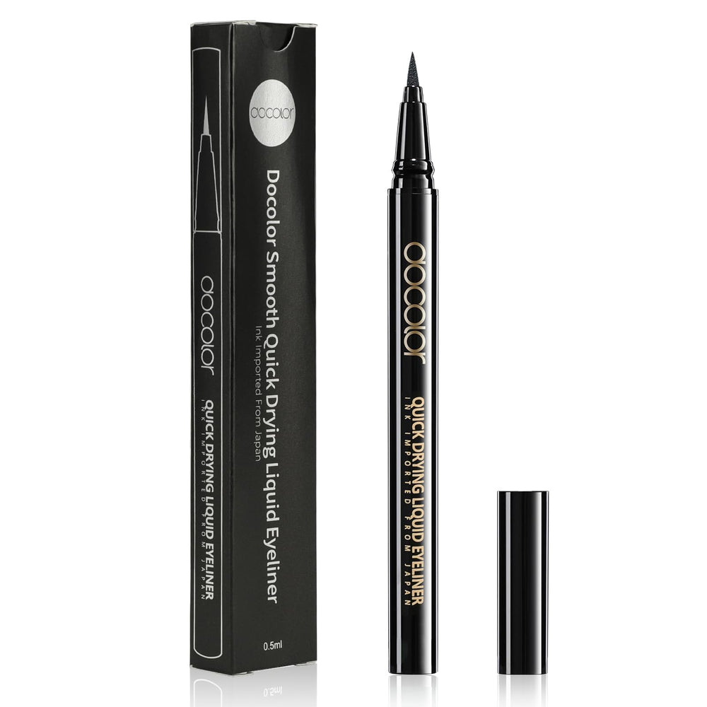 Docolor delineador líquido con punta ultrafina para trazos precisos.